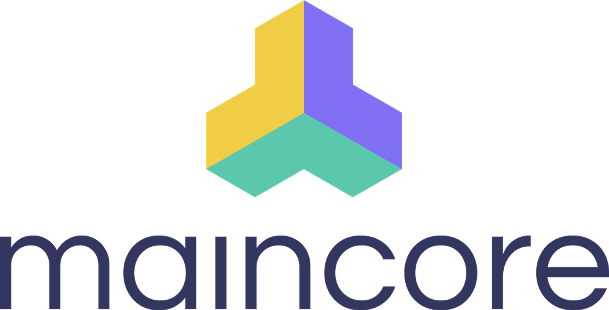 Modern logo design for maincore.io