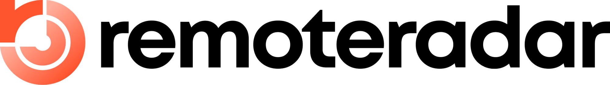 Modern logo design for remoteradar.io